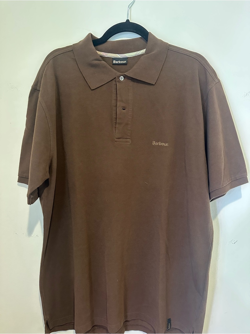 Barbour Men's Chest-Logo Polo in Brown